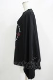 画像2: Deorart / オーバーサイズ・着物長袖カットソー M ブラック×ワイン H-25-11-21-1065-PU-TO-KB-ZH (2)