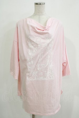 画像: Deorart / ドレープネック5部袖Tシャツ M ピンク H-25-11-21-1066-PU-TO-KB-ZH
