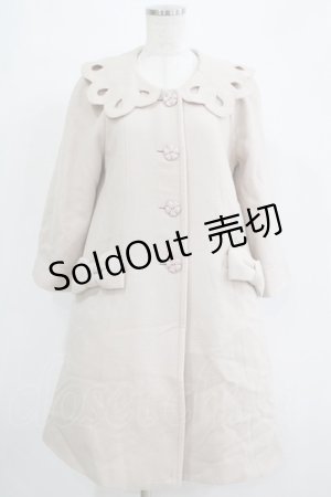 画像: Leur Getter / スカラップ衿コート  アイボリー H-25-11-21-1008-LU-CO-KB-ZH