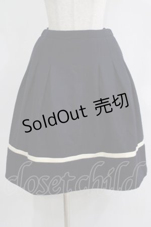 画像: Jane Marple Dans Le Salon / ラインウールスカート  ネイビー H-25-11-21-1012-JM-SK-KB-ZH