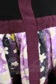 画像4: gouk / 和柄切替スカート  黒×紫 H-25-11-21-1016-GO-SK-KB-ZH (4)