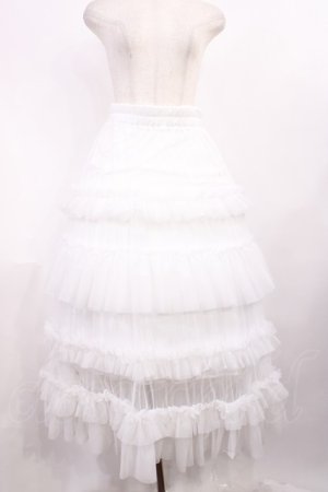 画像: axes femme / フリルチュールティアードスカート Free オフ H-25-11-21-015-AX-SK-NS-ZH