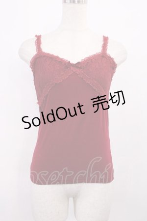 画像: LIZ LISA / くまチャーム付きキャミソール Free レッド H-25-11-21-022-LO-TO-NS-ZH