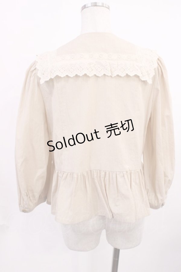 画像2: yukiemon / アドベンチャーブラウス M ベージュ H-25-11-21-027-LO-BL-NS-ZH (2)