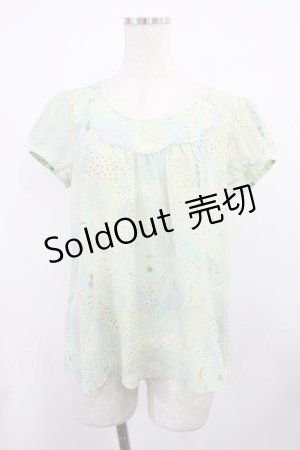 画像: Franche Lippee / 万華鏡ブラウス M ミント H-25-11-21-029-LO-BL-NS-ZH