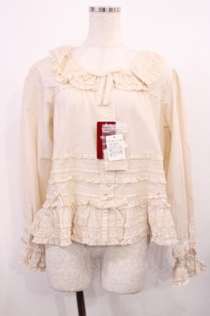 画像: PINK HOUSE / ローンフリルブラウス Free 生成り H-25-11-21-032-LO-BL-NS-ZH