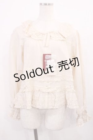 画像: PINK HOUSE / ローンフリルブラウス Free 生成り H-25-11-21-032-LO-BL-NS-ZH