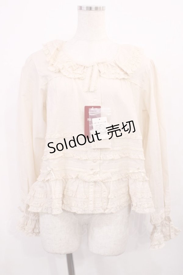 画像1: PINK HOUSE / ローンフリルブラウス Free 生成り H-25-11-21-032-LO-BL-NS-ZH (1)