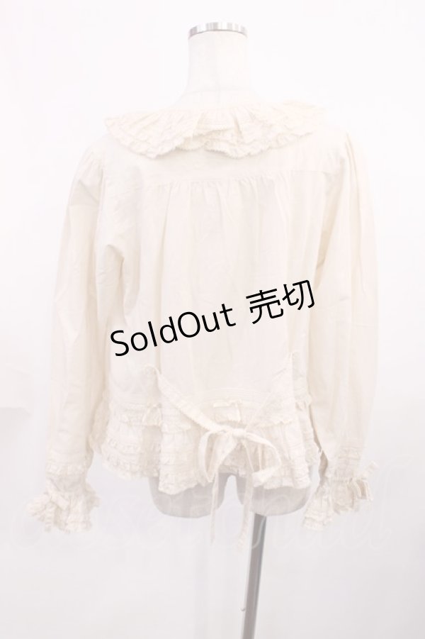 画像3: PINK HOUSE / ローンフリルブラウス Free 生成り H-25-11-21-032-LO-BL-NS-ZH (3)
