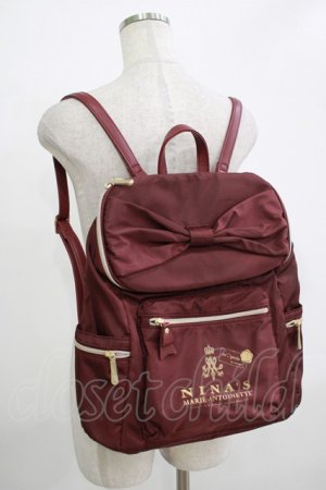 画像: m petit by misako / TT*AM*NIリボンRK  ボルドー H-25-11-22-1036-LO-BG-NS-ZH