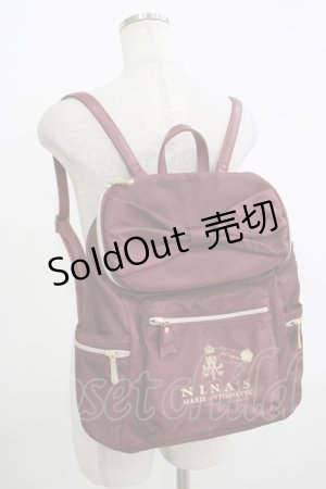 画像: m petit by misako / TT*AM*NIリボンRK  ボルドー H-25-11-22-1036-LO-BG-NS-ZH