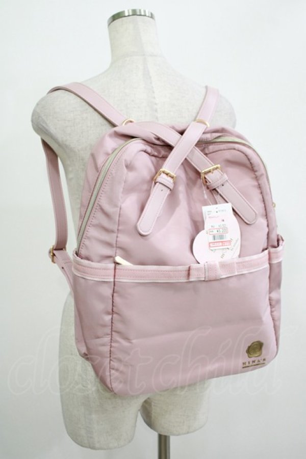 画像1: m petit by misako / NINA'S コラボ AM2WAYリュック  ピンク H-25-11-22-1037-LO-BG-NS-ZH (1)