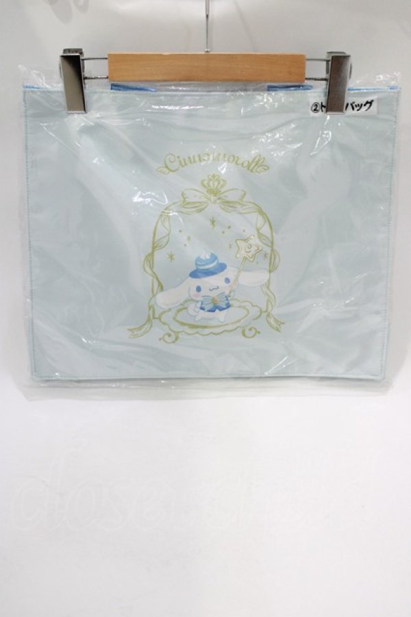 画像1: サンリオ / シナモロールトートバッグ  サックス H-25-11-22-1041-EL-BG-NS-ZH (1)