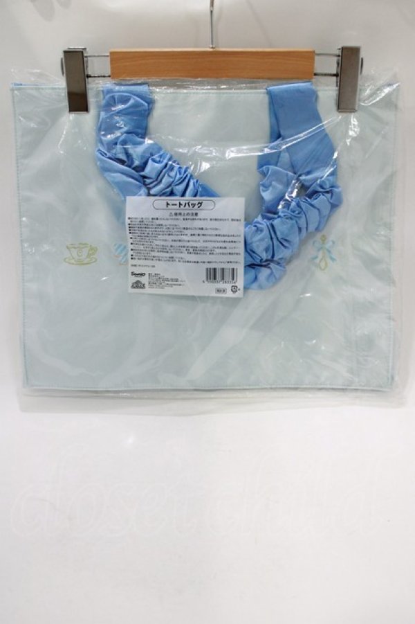 画像2: サンリオ / シナモロールトートバッグ  サックス H-25-11-22-1041-EL-BG-NS-ZH (2)