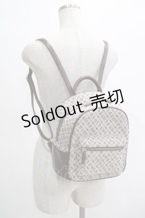 画像: axes femme / モノグラム柄ミニリュック  ブラウン H-25-11-22-1043-AX-BG-NS-ZH