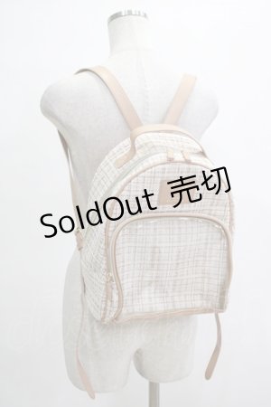 画像: サンリオ / ツイードリュック/ぽちゃっこ  ベージュ H-25-11-22-1044-EL-BG-NS-ZH