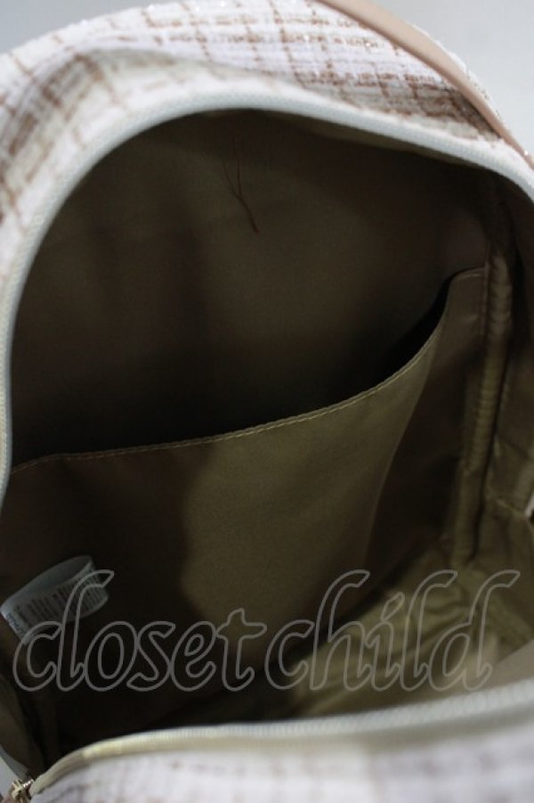 画像3: サンリオ / ツイードリュック/ぽちゃっこ  ベージュ H-25-11-22-1044-EL-BG-NS-ZH (3)