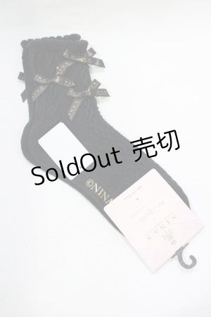 画像: m petit by misako / AMCSNIフロートリボン  ブラック H-25-11-22-1046-LO-ZA-NS-ZH