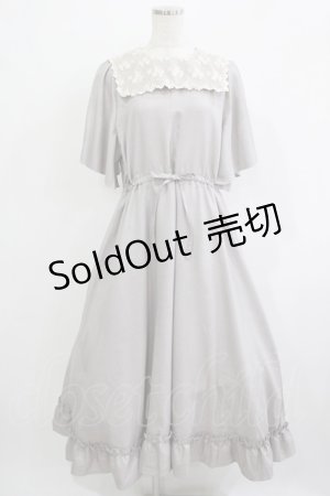 画像: m petit by misako / レースセーラーワンピース L グレー H-25-11-22-1005-LO-OP-NS-ZH