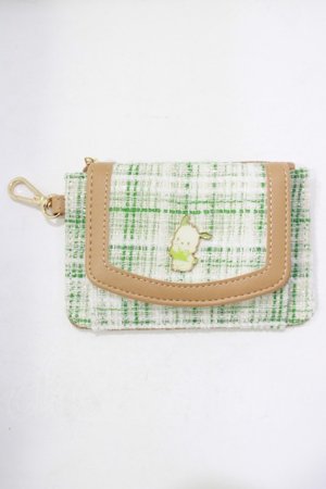 画像: サンリオ / ツイードミニ財布/ぽちゃっこ  グリーン H-25-11-22-1047-EL-ZA-NS-ZH