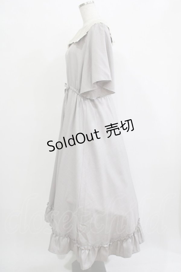 画像2: m petit by misako / レースセーラーワンピース L グレー H-25-11-22-1005-LO-OP-NS-ZH (2)
