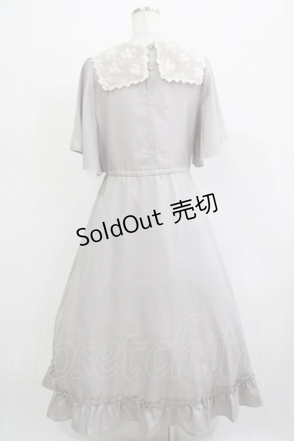 画像3: m petit by misako / レースセーラーワンピース L グレー H-25-11-22-1005-LO-OP-NS-ZH (3)