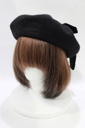 画像: m petit by misako / サンリオキャラクターズコラボ クロミ リボンベレー  ブラック H-25-11-22-1058-LO-AC-NS-ZH