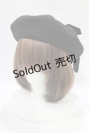 画像: m petit by misako / サンリオキャラクターズコラボ クロミ リボンベレー  ブラック H-25-11-22-1058-LO-AC-NS-ZH