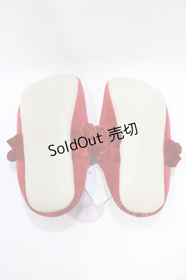 画像2: m petit by misako / ルームシューズ 23cm〜25cm ボルドー H-25-11-22-1064-LO-SH-NS-ZH (2)