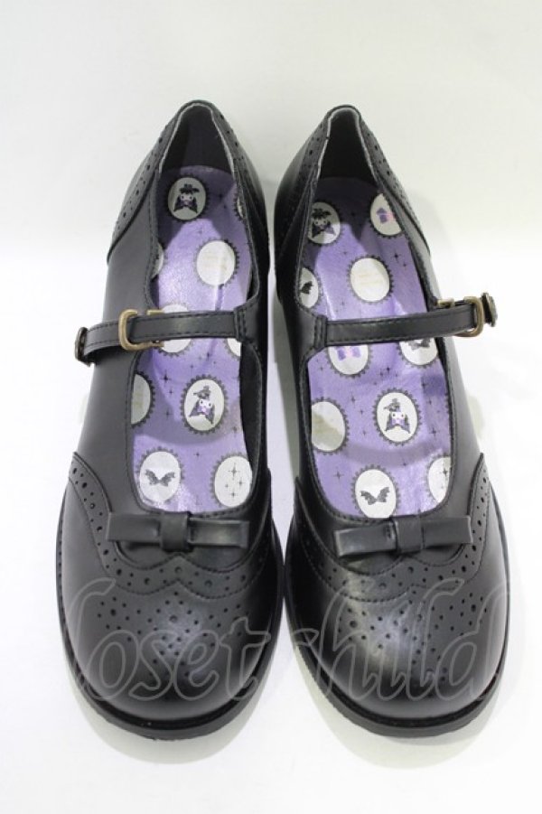 画像1: m petit by misako / AMクロミパンチングPPS M ブラック H-25-11-22-1066-LO-SH-NS-ZH (1)