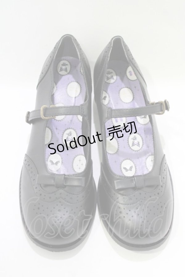 画像1: m petit by misako / AMクロミパンチングPPS M ブラック H-25-11-22-1066-LO-SH-NS-ZH (1)