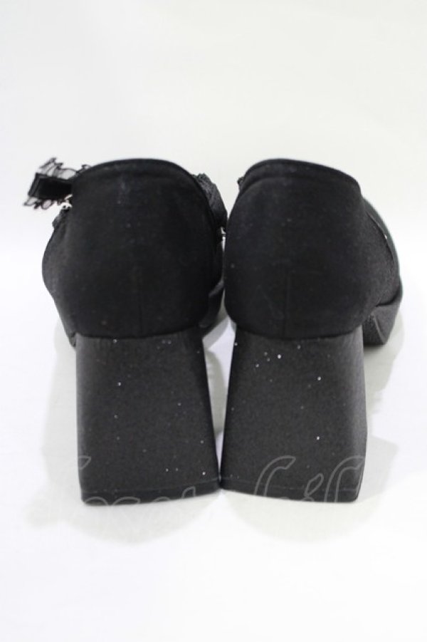 画像3: Cherirulu Chocola / 太ヒールパンプス M ブラック H-25-11-22-1071-GO-SH-NS-ZH (3)