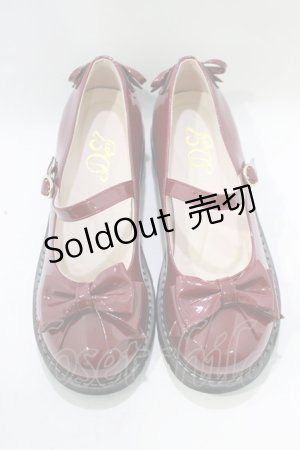 画像: DearMyLove / リボンパンプス 23.0cm ワイン H-25-11-22-1072-EL-SH-NS-ZH