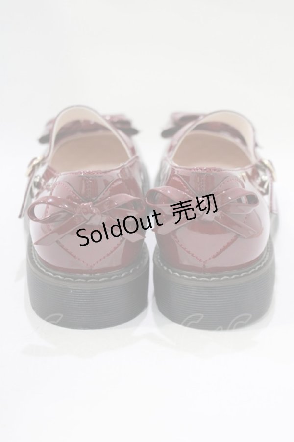 画像3: DearMyLove / リボンパンプス 23.0cm ワイン H-25-11-22-1072-EL-SH-NS-ZH (3)