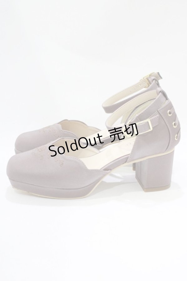 画像2: axes femme / 刺繍入りセパレートパンプス M(23.5cm) ピンク H-25-11-22-1073-AX-SH-NS-ZH (2)