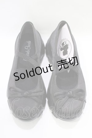画像: Cherirulu Chocola / バレエシューズ M ブラック H-25-11-22-1074-GO-SH-NS-ZH