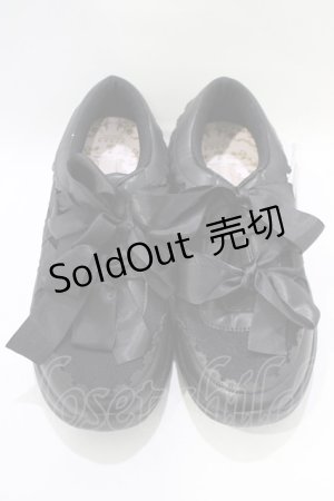 画像: m petit by misako / AMレースリボンSNK M ブラック H-25-11-22-1075-LO-SH-NS-ZH