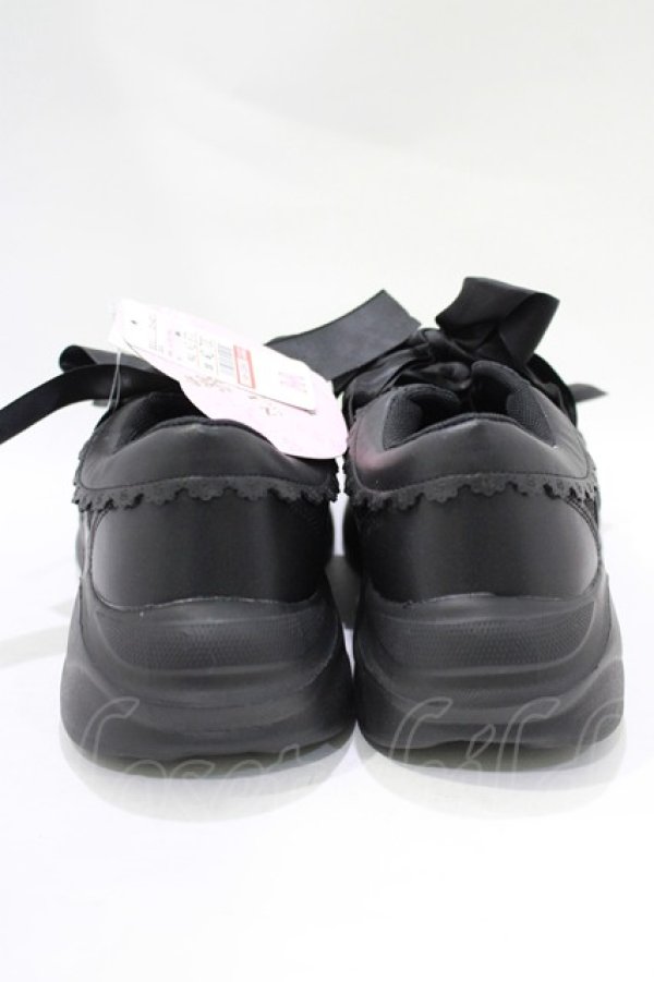 画像3: m petit by misako / AMレースリボンSNK M ブラック H-25-11-22-1075-LO-SH-NS-ZH (3)