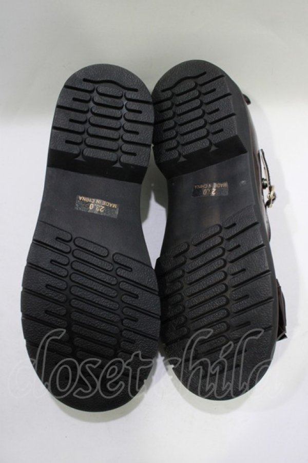 画像4: DearMyLove / リボンパンプス 23.0cm ブラウン H-25-11-22-1078-EL-SH-NS-ZH (4)