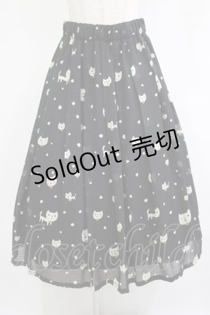 画像: yukiemon / コーラスネコスカート M ブラック H-25-11-22-1010-LO-SK-NS-ZH