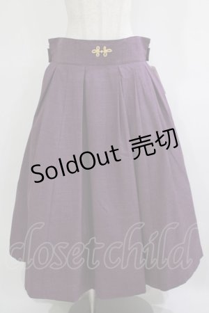 画像: metamorphose / 【プラスサイズ】袴風タックロングスカート プラスサイズ 紫 H-25-11-22-1012-ME-SK-NS-ZH