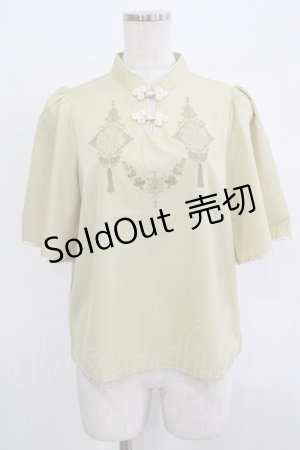 画像: Amavel / Jasmine Chinoiseマオカラーブラウス Free グリーン H-25-11-22-1025-CA-BL-NS-ZH