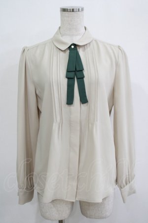 画像: an another angelus / 多重リボンタイ付きブラウス Free L/BEIGE H-25-11-22-1026-CA-BL-NS-ZH