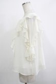 画像2: F&A / ラッフルフリル5分袖ブラウス Free OFFWHITE H-25-11-22-1027-LO-BL-NS-ZH (2)