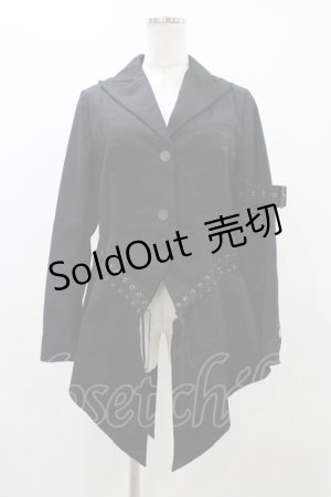 画像: BPN / 縫合燕尾ジャケット  ブラック H-25-11-23-029-GO-JA-KB-ZH