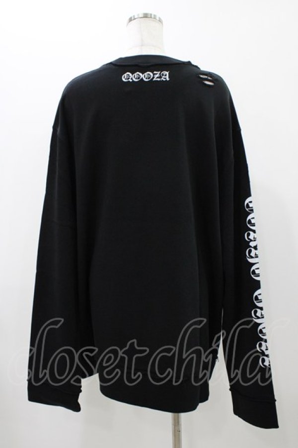 画像2: QOOZA / 東京喰種×QOOZA金木研 ダメージスウェット  ブラック H-25-11-23-031-0-TO-KB-ZH (2)