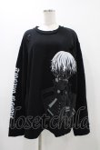 画像1: QOOZA / 東京喰種×QOOZA金木研 ダメージスウェット  ブラック H-25-11-23-032-0-TO-KB-ZH (1)