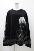 画像1: QOOZA / 東京喰種×QOOZA金木研 ダメージスウェット  ブラック H-25-11-23-035-0-TO-KB-ZH (1)
