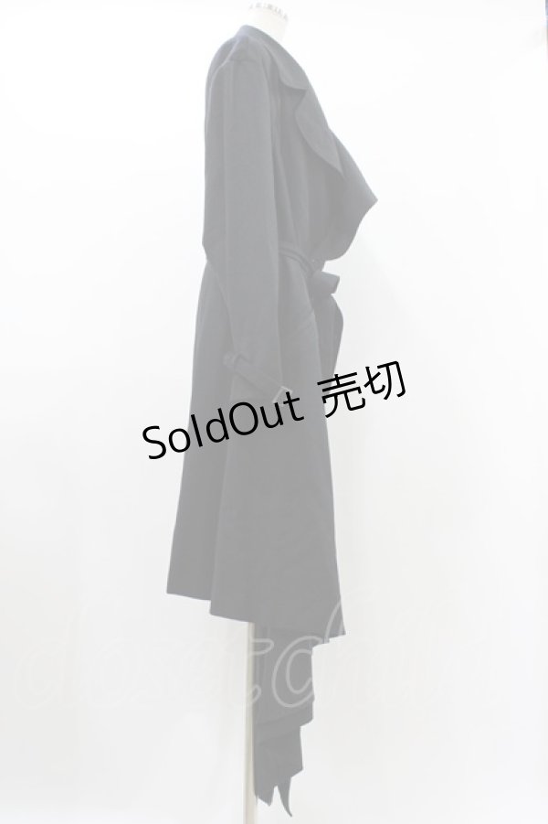 画像3: alice auaa / ダブルボタンドレープコート 1（メンズサイズ） ブラック H-25-11-23-005-AA-CO-KB-ZH (3)