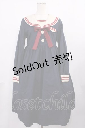 画像: To Alice / セーラーワンピース S ネイビー H-25-11-23-1003-LO-OP-NS-ZH